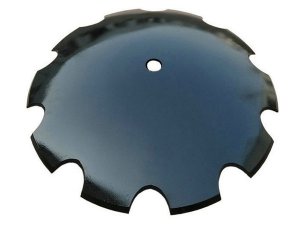 Notched disc blade